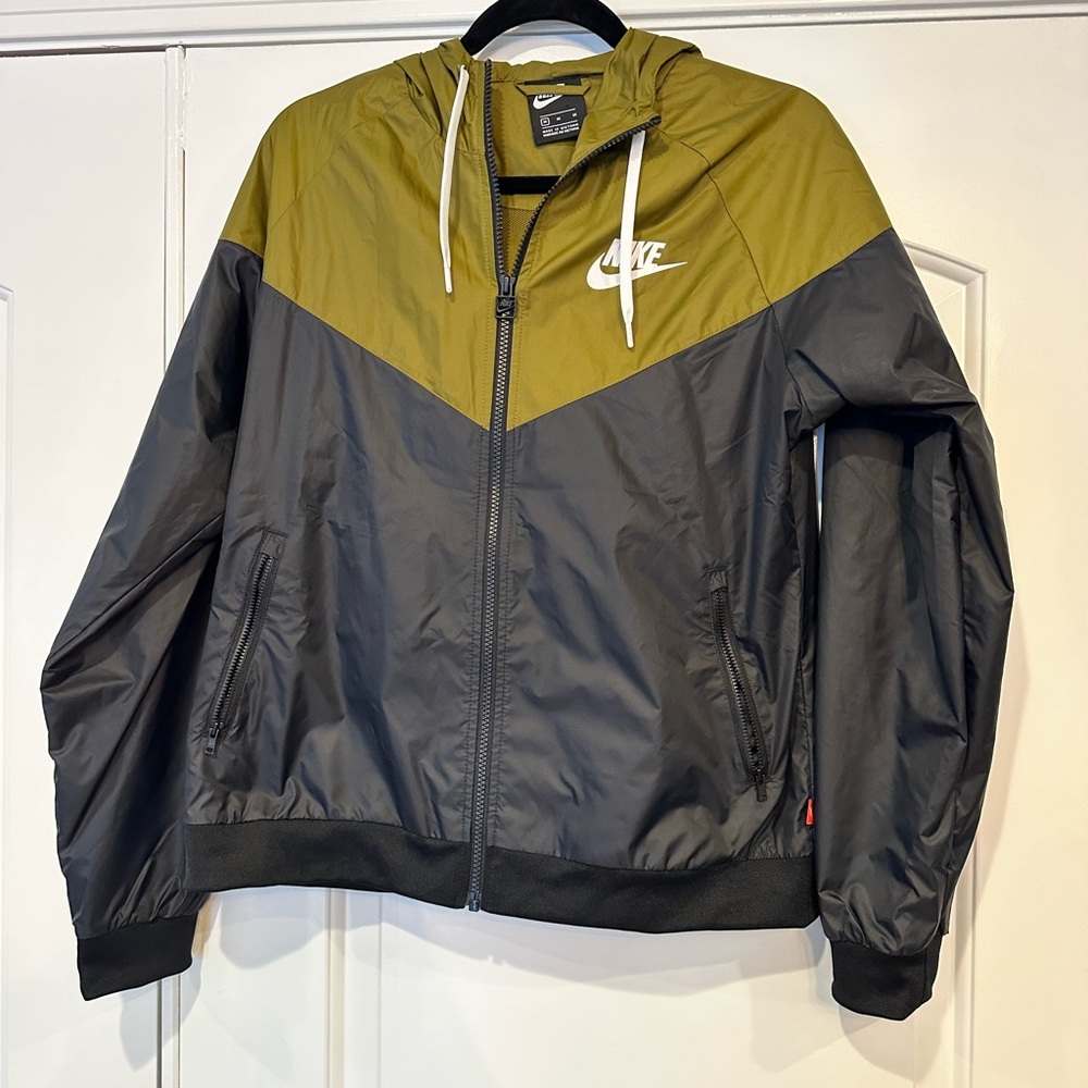 Nike Olive and Black Windbreaker Jacket